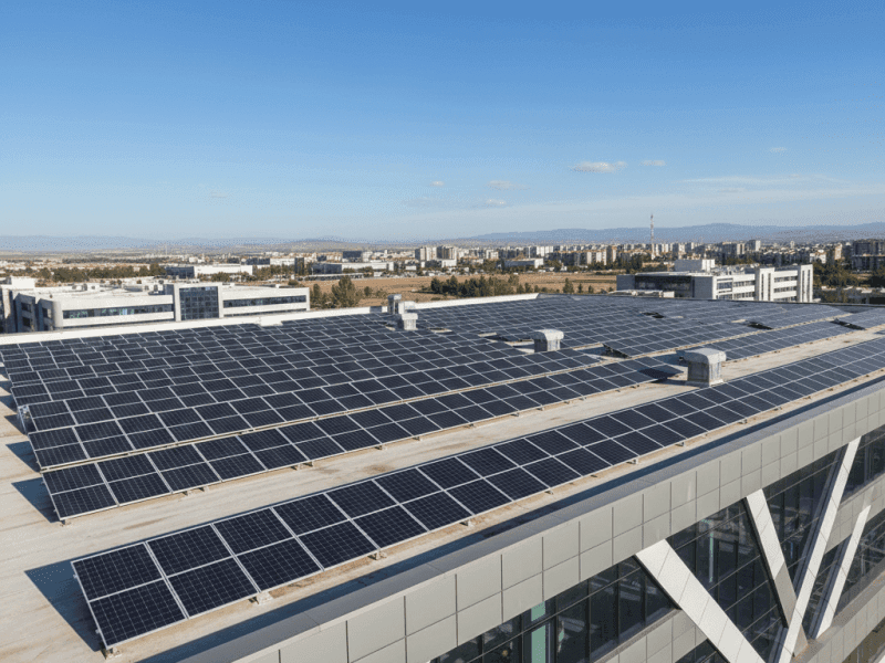 280 kWp Endüstriyel Çatı Üstü Güneş Enerjisi Sistemi - Gaziantep - Kayen Mühendislik